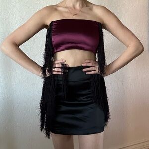 Lindsey Thornburg western fringe set. Size XS/S